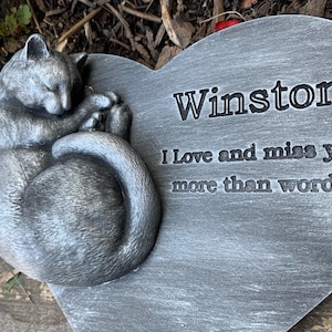 Sleeping Cat Memorial Stone image 2
