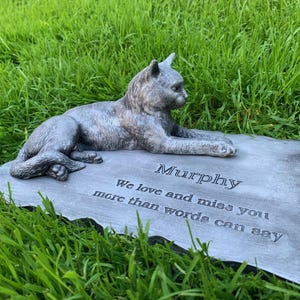 Personalized Cat Memorial Stone