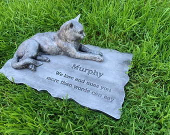 Personalized Cat Memorial Stone