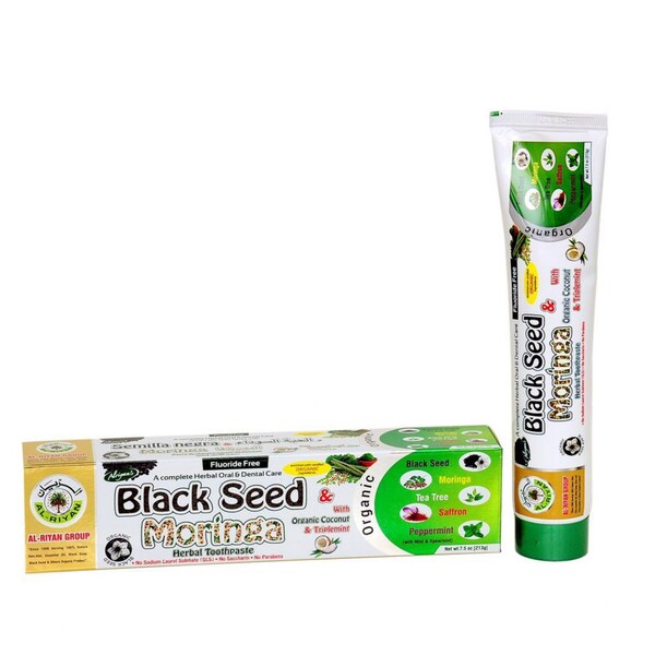 4 Pack Black Seed And Moringa Toothpaste Organic Fluoride Free