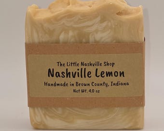 Nashville Lemon Soap Bar – Small Batch Artisan Citrus Body Soap