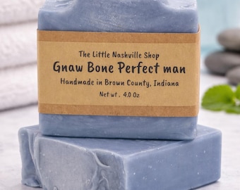 Gnaw Bone Perfect Man Soap Bar | Masculine Cologne Scent | Grapefruit Bergamot Lemon | Handmade Artisan Soap