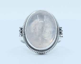 Sterling Silver Rose Quartz Ring