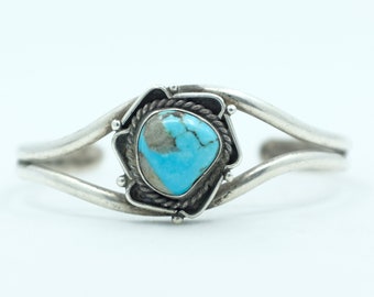 Sterling Silver Turquoise Navajo Cuff Bracelet