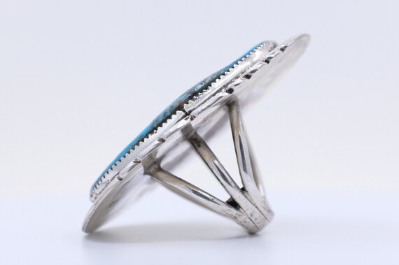 Sterling Silver Turquoise Navajo Ring - image 2