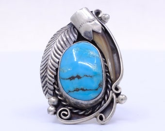 Sterling Silver Turquoise Navajo Ring