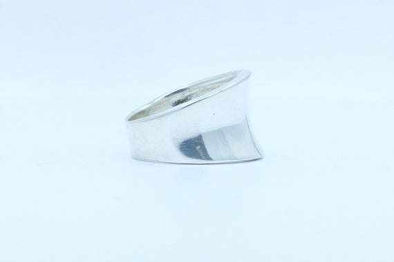 Sterling Silver Modernist Ring - image 4