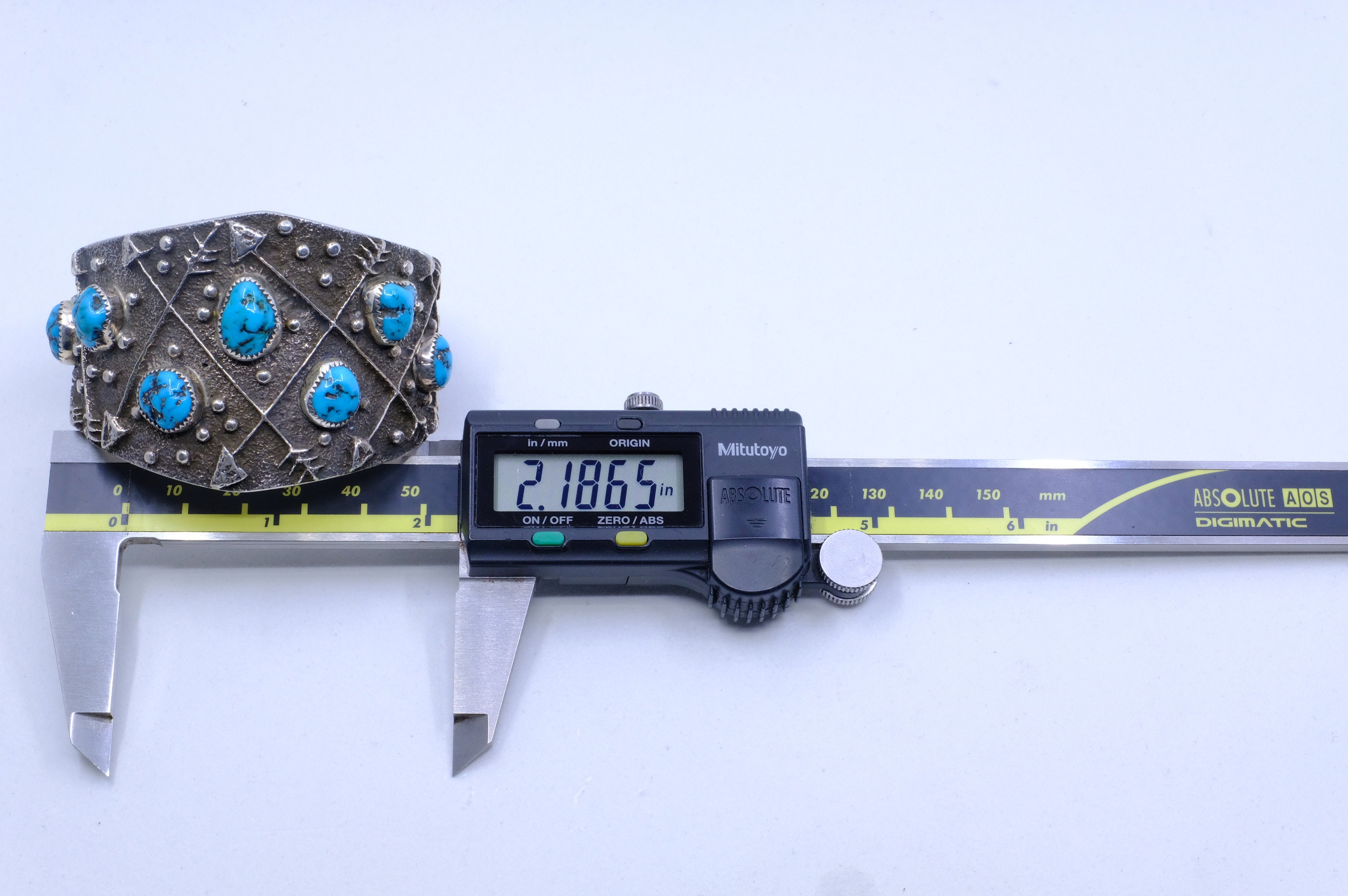 Sterling Silver Sleeping Beauty Turquoise Tufa Cast Delbert Arviso ...