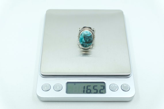 Sterling Silver Turquoise Balinese Ring - image 5