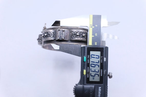Silver Moroccan Hinged Bracelets (Pair) - image 7