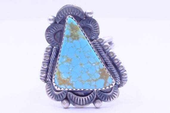 Sterling Silver Turquoise Navajo Ring - image 1