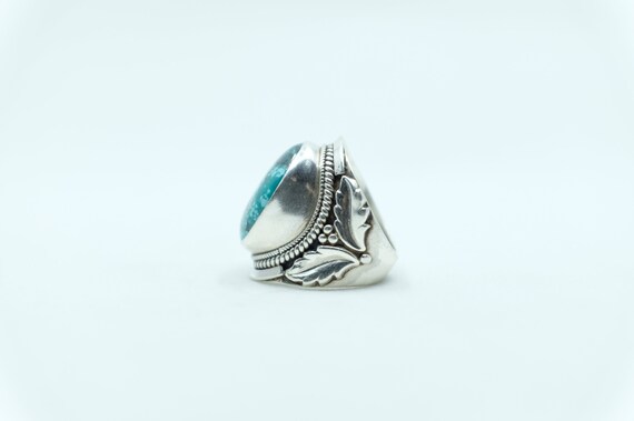 Sterling Silver Turquoise Balinese Ring - image 2