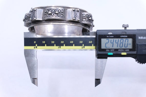 Silver Moroccan Hinged Bracelets (Pair) - image 6