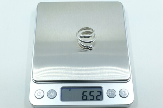 Sterling Silver Modern Spring Ring (4) - image 6