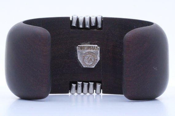 Sterling Silver and Rosewood William Spratling Cuff Bracelet View 3
