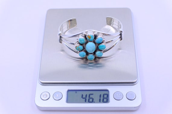 Sterling Silver Lone Mountain Cluster Turquoise C… - image 5