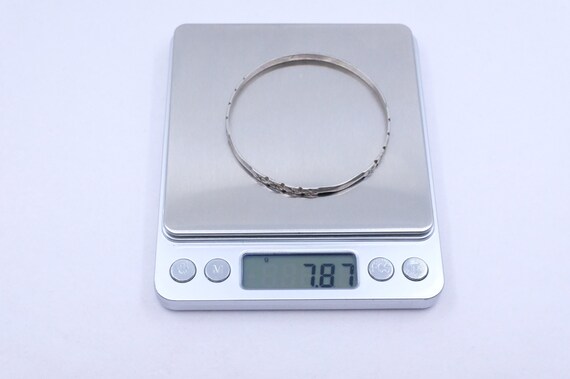 Silver Etched Moroccan Bangle - image 5