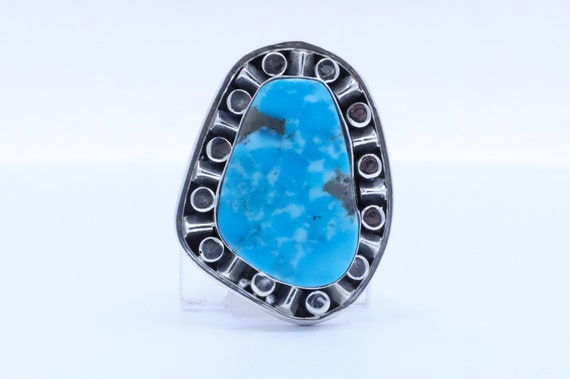 Sterling Silver Turquoise Navajo Ring - image 1