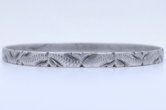 Silver Moroccan African Bangle - image 4