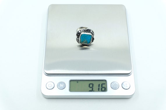 Sterling Silver Turquoise Filigree Ring - image 6