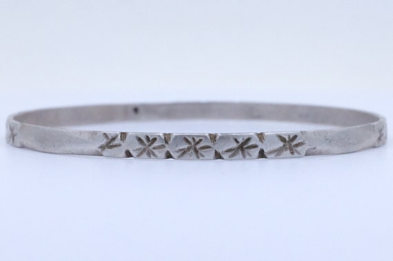 Silver Etched Moroccan Bangle - image 3