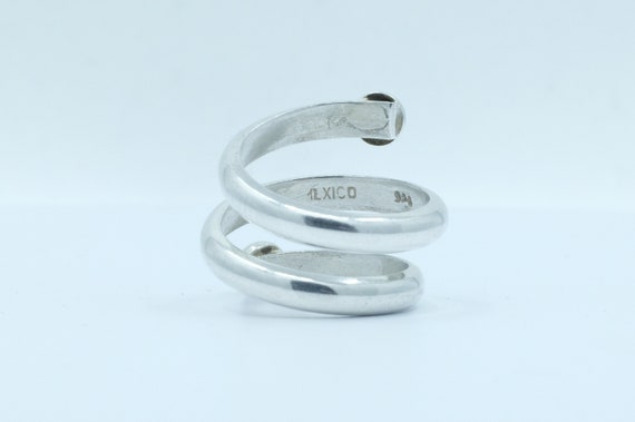 Sterling Silver Modern Spring Ring (4) - image 3