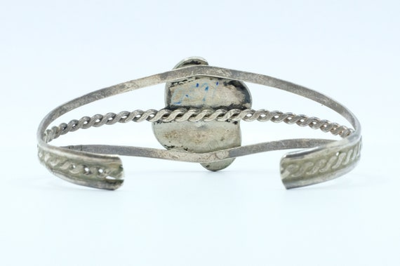 Sterling Silver Turquoise Vintage Navajo Cuff Bra… - image 3