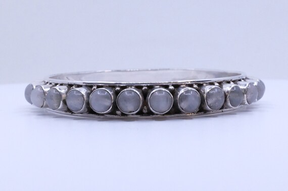 Sterling Silver Rose Quartz Bangles - image 2