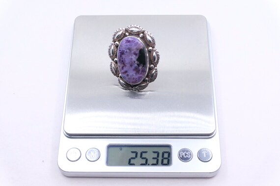 Sterling Silver Turquoise Tibetan Ring - image 5