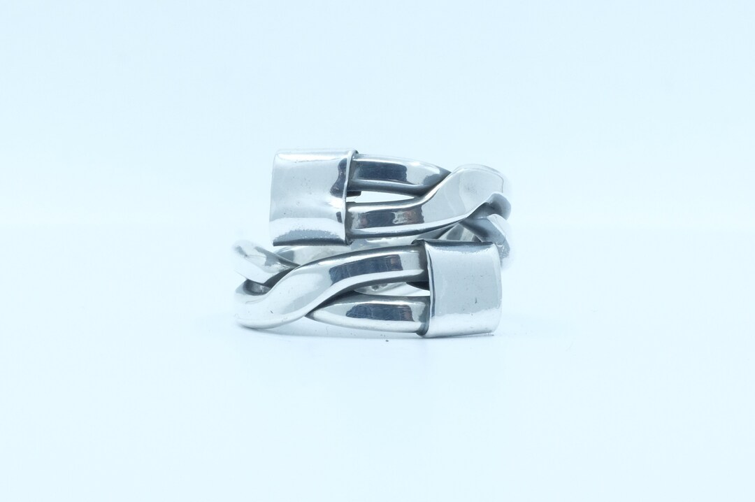 Sterling Silver Rope Twist Ring Etsy