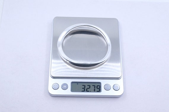 Sterling Silver Geometric Bangle - image 5