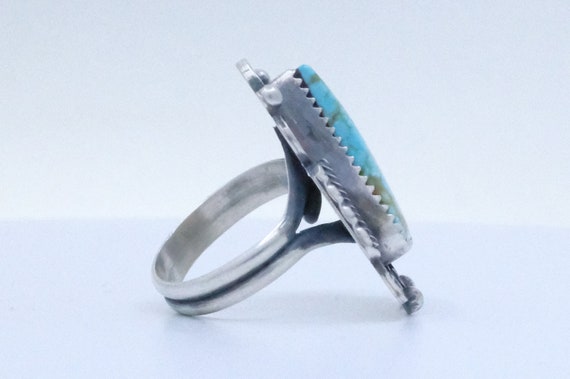 Sterling Silver Turquoise Navajo Ring - image 4