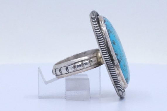 Sterling Silver Turquoise Chimney Butte Ring - image 4