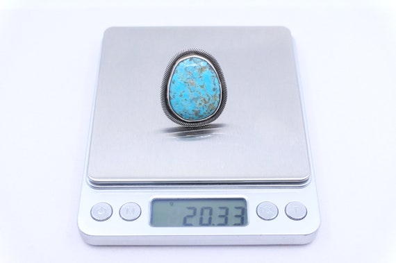 Sterling Silver Turquoise Chimney Butte Ring - image 5