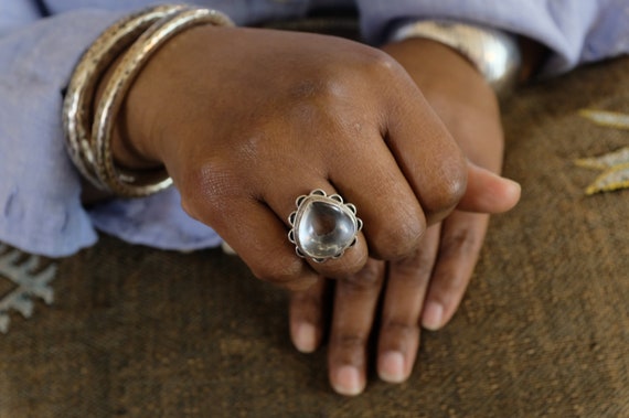 Sterling Silver Clear Quartz Ring - image 9