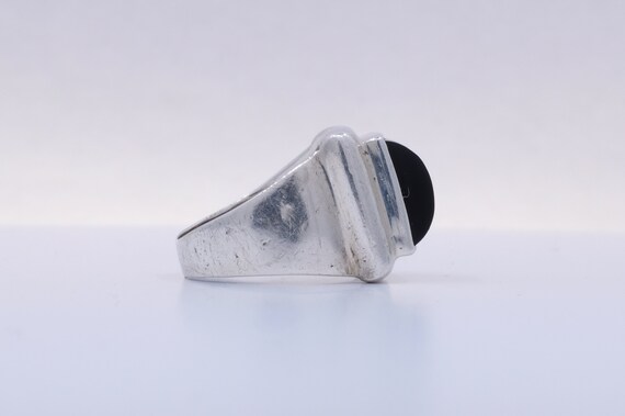 Sterling Silver Onyx Ring View 4