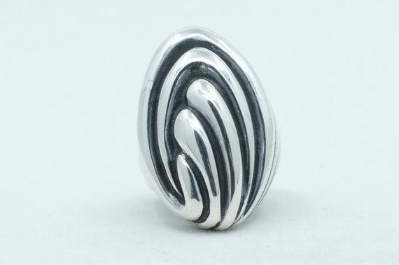 Sterling Silver Modernist Ring