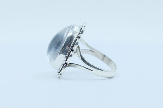 Sterling Silver Clear Quartz Ring - image 2