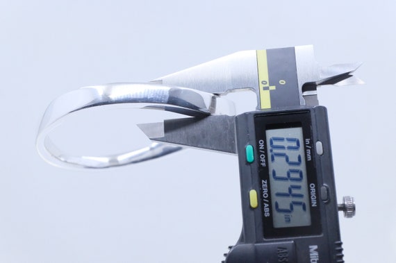 Sterling Silver Geometric Bangle - image 7