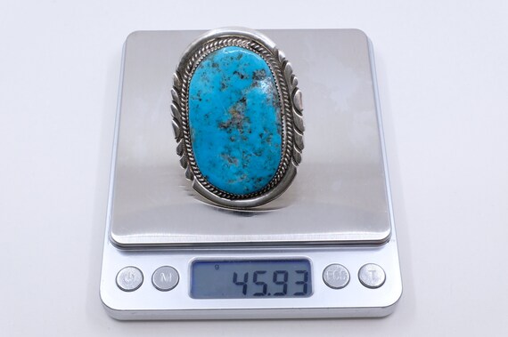 Sterling Silver Turquoise Navajo Ring - image 5