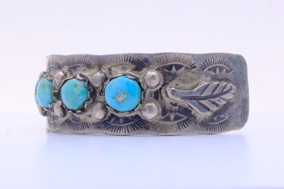 Sterling Silver Fred Harvey Era Navajo Cuff Brace… - image 2