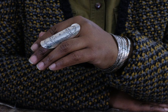 Sterling Silver African Tuareg Ring - image 9