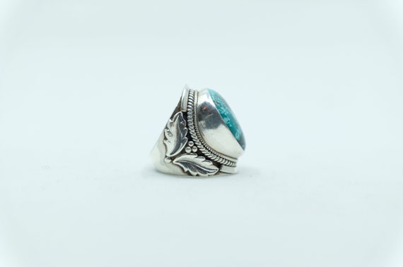 Sterling Silver Turquoise Balinese Ring - image 4