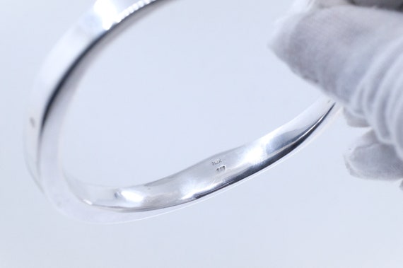 Sterling Silver Geometric Bangle - image 8