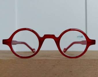 New Round Shaped Reading Glasses | Red | Nieuwe ronde leesbril rood +1.00 +1.50 +2.00 +2.50 +3.00 Maat 40-22 Elegante, modieuze bril