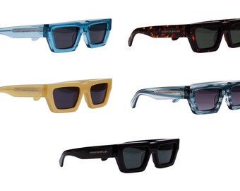 Nieuw! Gepolariseerde zonnebrillen, polarized sunglasses, yellow, blue, brown and black, fashion, Sonnenbrille, oculos de sol, neue Mode