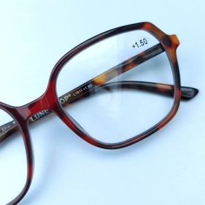Reading glasses Lunetloop, red/brown degrade, lightweight, reading glasses red, brown, lightweight, lesebrille, gafas de lectura, oculos