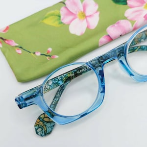 Reading Glasses | Nieuwe ronde en vierkante leesbril in 1 van K-Eyes. Licht blauw. +1.00 +1.50 +2.00 +2.50 +3.00 +3.50