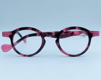 New collection 2022! Reading glasses, tortoise shiny pink frame. +1.00 +1.50 +2.00 +2.50 +3.00 +3.50