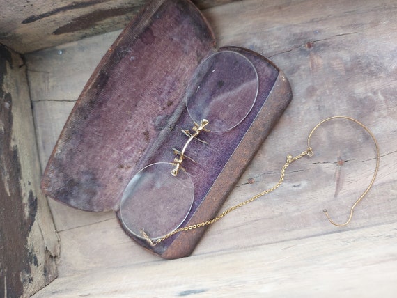 Antique Pince-Nez glasses, anteojos quevedos anti… - image 3